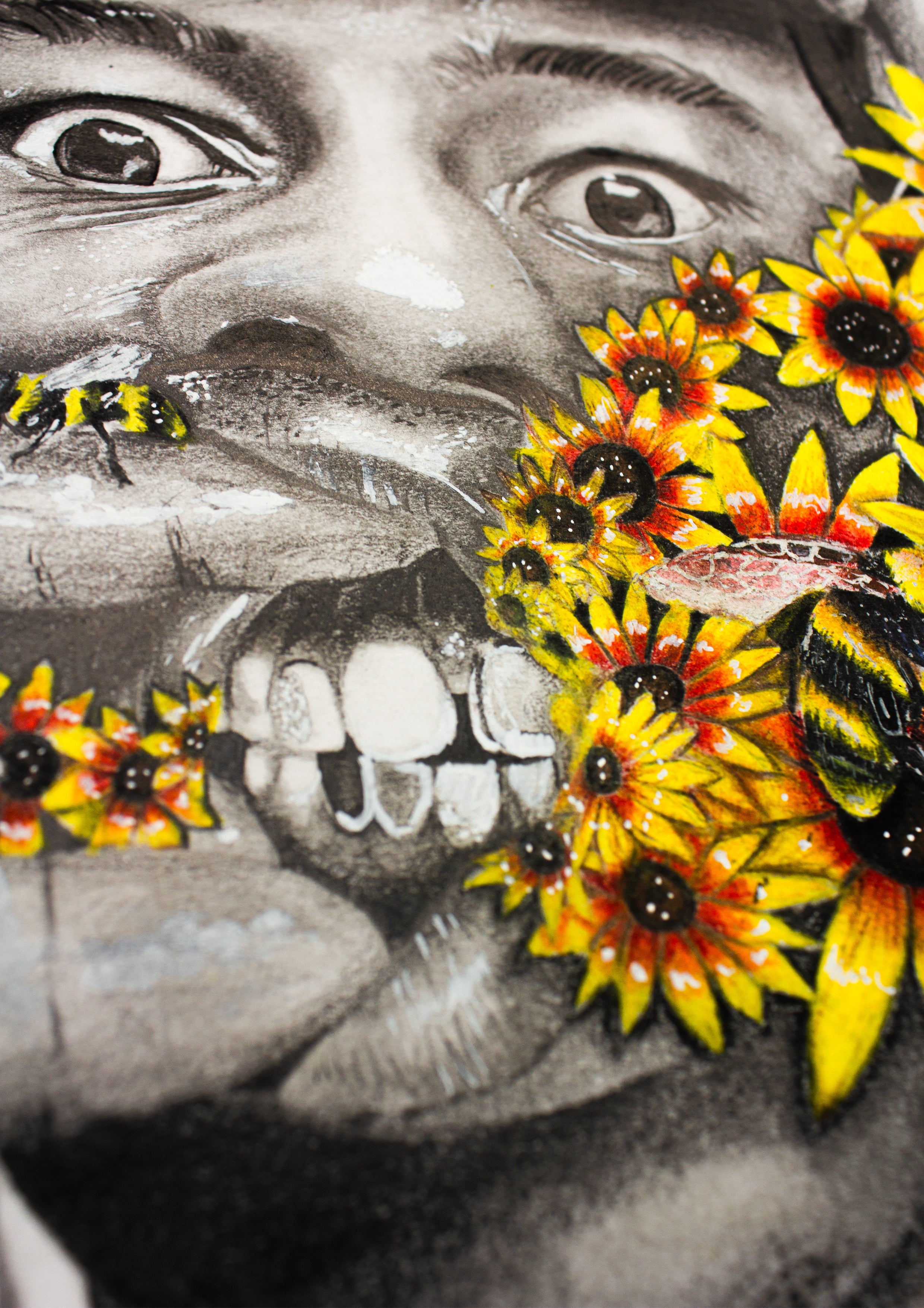 Cascading Sunflowers  (Tyler) (Original Artwork)